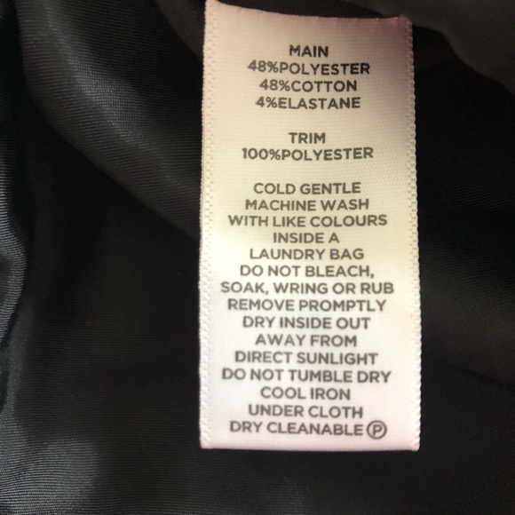 SABA Matte Black One Shoulder Top Glam Peplum Cotton Fit&Flare Lined Size 12 NWT - Picture 15 of 16